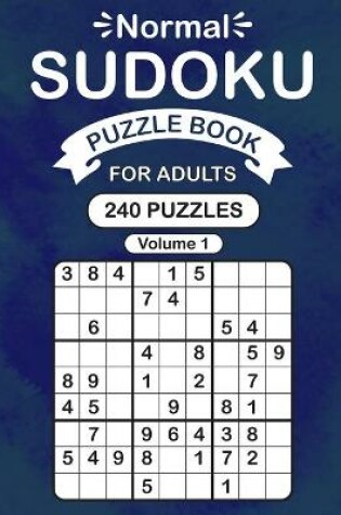 Cover of Normal Sudoku Puzzle Book For Adults Volume 1