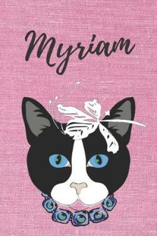 Cover of personalisiertes Notizbuch Katze / Notizheft / Journal / Malbuch / Tagebuch / Kritzelbuch / DIN A5 / Geschenk Myriam