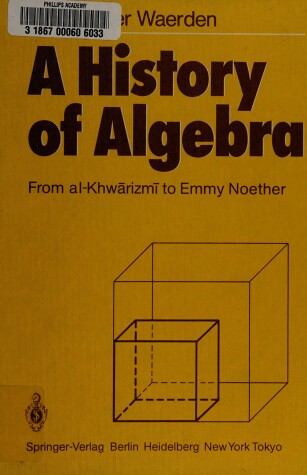 Book cover for A History of Algebra