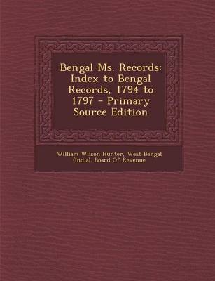 Book cover for Bengal Ms. Records