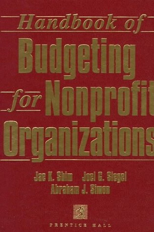 Cover of Handbook of Budgeting for Nonprofit Organizations