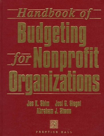 Book cover for HANDBOOK BUDGETING NONPROFIT ORGANIZAT