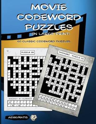 Book cover for Movie Codeword Puzzles (in large print)