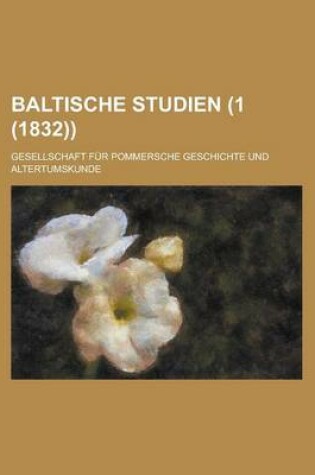 Cover of Baltische Studien (1 (1832))