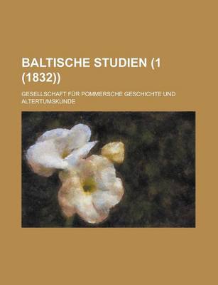 Book cover for Baltische Studien (1 (1832))