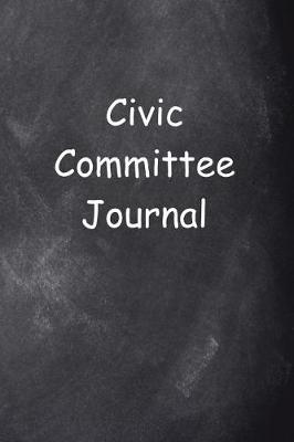 Cover of Civic Committee Journal Chalkboard Design