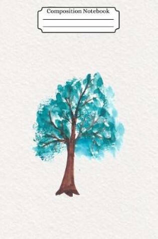 Cover of Composition Notebook Watercolor Tree Design Vol 17
