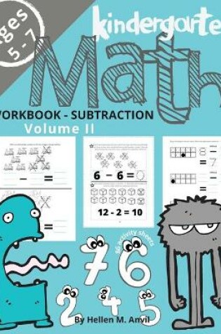 Cover of Kindergarten Math Subtraction Workbook Age 5-7