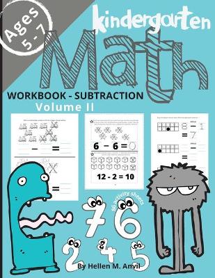 Book cover for Kindergarten Math Subtraction Workbook Age 5-7