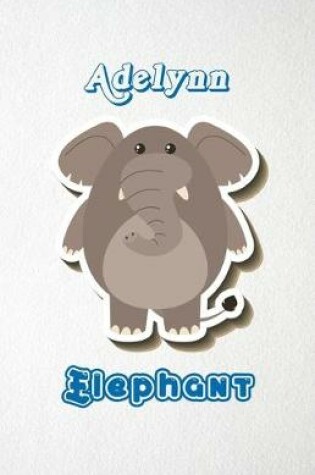 Cover of Adelynn Elephant A5 Lined Notebook 110 Pages