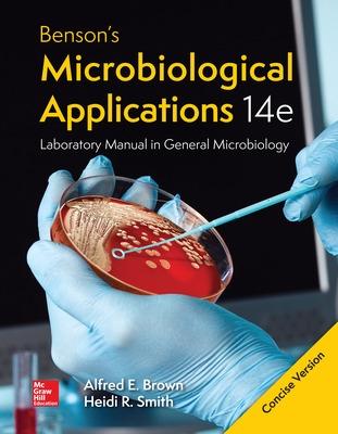 Book cover for Bound Version for Benson's Microbiological Applications Laboratory Manual: Concise Version