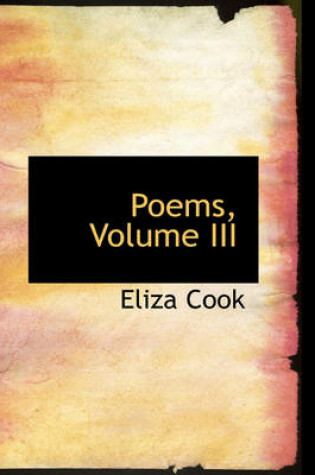 Cover of Poems, Volume III