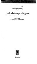 Book cover for Industriereportagen