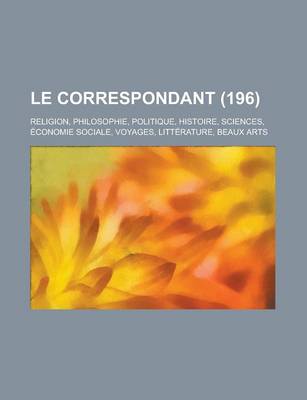 Book cover for Le Correspondant (196)