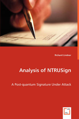 Book cover for Analysis of NTRUSign