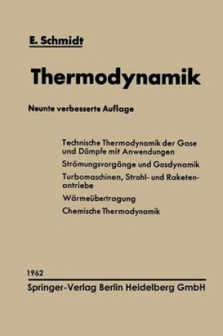 Cover of Einführung in die Technische Thermodynamik und in die Grundlagen der chemischen Thermodynamik
