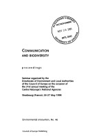 Cover of Communication and Biodiversity