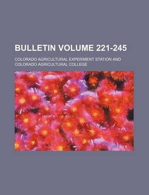 Book cover for Bulletin Volume 221-245