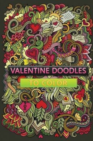 Cover of valentine doodles to color