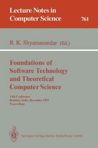 Cover of Foundations of Software Technology and Theoretical Computer Science