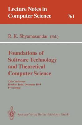 Book cover for Foundations of Software Technology and Theoretical Computer Science