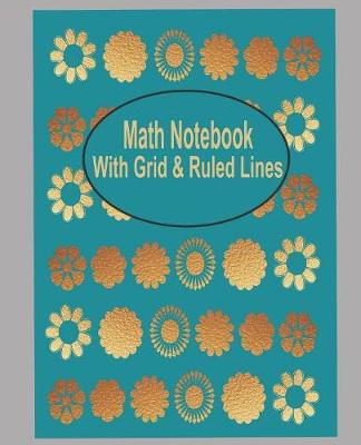 Book cover for Math Book with grid and ruled lines