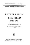 Book cover for Letters from the Field, 1925-1975