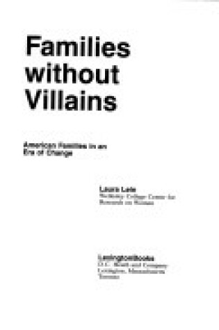 Cover of Families without Villains