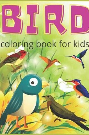 Cover of Bird coloring book for kids