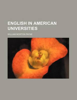 Book cover for English in American Universities