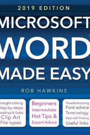 Cover of Microsoft Word Made Easy (2019 edition)