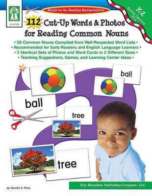 Book cover for 112 Cut-Up Words and Photos for Reading Common Nouns, Grades K - 2