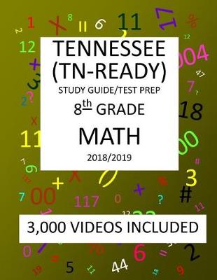 Book cover for 8th Grade TENNESSEE TN-READY, 2019 MATH, Test Prep