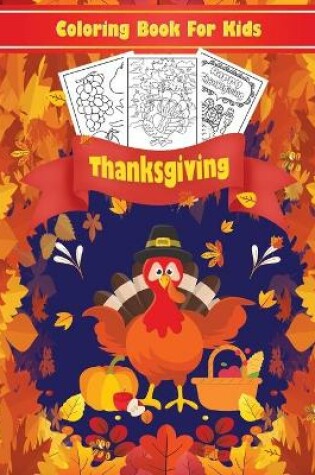 Cover of Thanksgiving Coloring Book for Kids