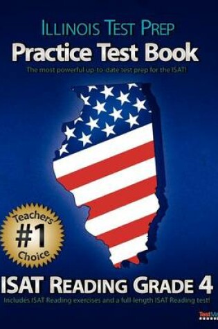 Cover of Illinois Test Prep Practice Test Book Isat Reading Grade 4