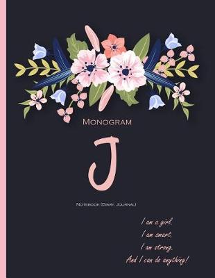 Book cover for Monogram 'J' Notebook (Diary, Journal)