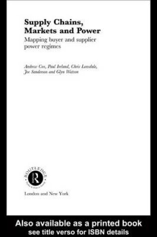 Cover of Supply Chains, Markets and Power