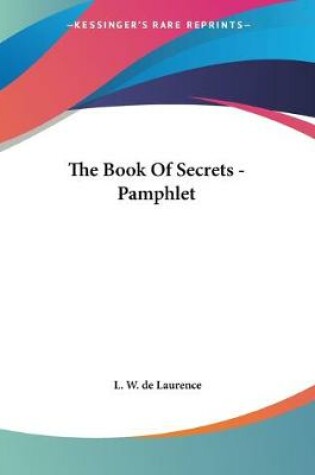 Cover of The Book Of Secrets - Pamphlet