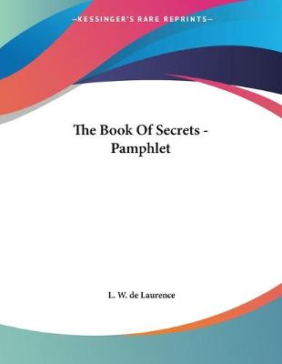 Book cover for The Book Of Secrets - Pamphlet