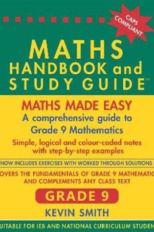 Cover of Maths Handbook and Study Guide Grade 9