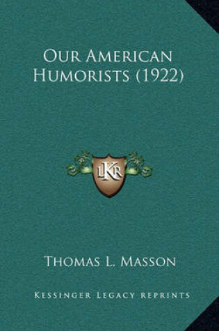 Cover of Our American Humorists (1922)