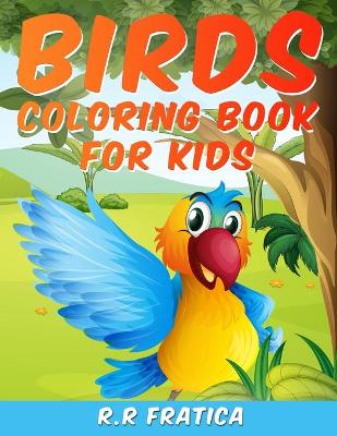 Book cover for Birds coloring book for kids