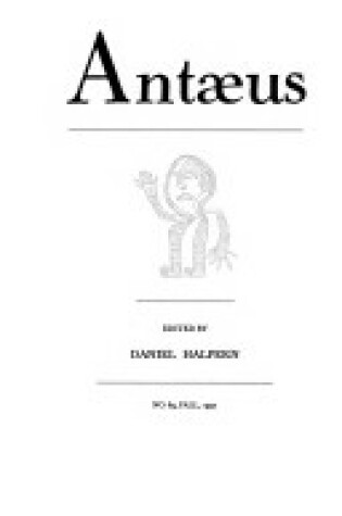 Cover of Antaeus 69 (Paper Only)