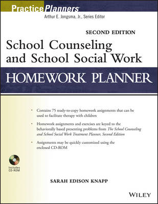 Book cover for School Counseling and School Social Work Homework Planner