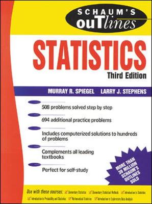 Book cover for Schaum's Outline of Statistics
