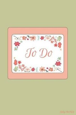 Cover of To Do Daily Checklist