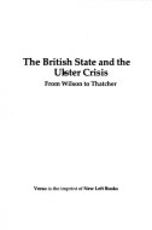 Cover of The British Strategy in Northern Ireland, 1964-84