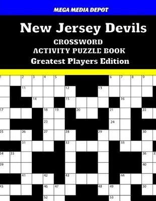 Book cover for New Jersey Devils Crossword Activity Puzzle Book Greatest Players Edition