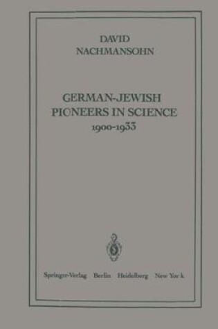 Cover of German-Jewish Pioneers in Science 1900-1933