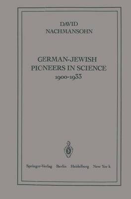 Book cover for German-Jewish Pioneers in Science 1900-1933